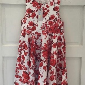 Cute red and white floral dress!